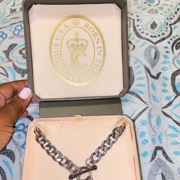 Silver Toggle Juicy Couture Chain Necklace - Picture 3 of 3